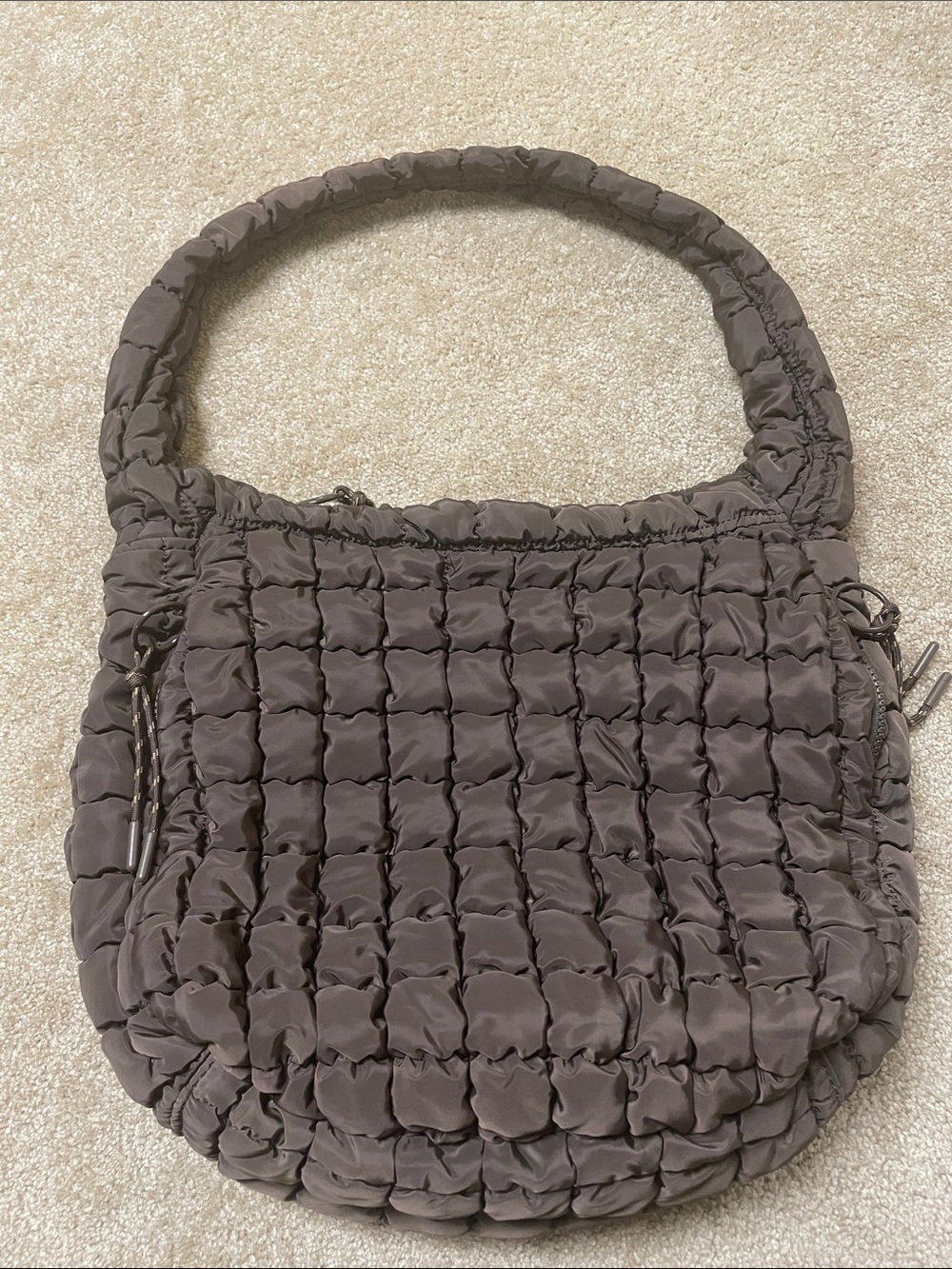 Urban Expressions Tamsin Quilted Puffer Hobo Bag